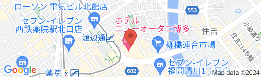 ホテルニューオータニ博多の地図