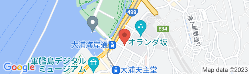 ホテルモントレ長崎の地図