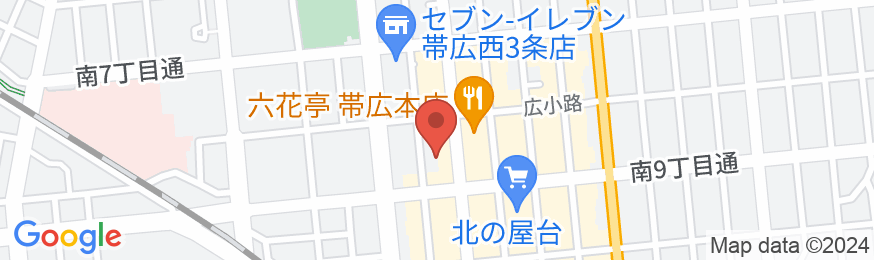 天然温泉 白樺の湯 ドーミーイン帯広(ドーミーイン・御宿野乃 ホテルズグループ)の地図