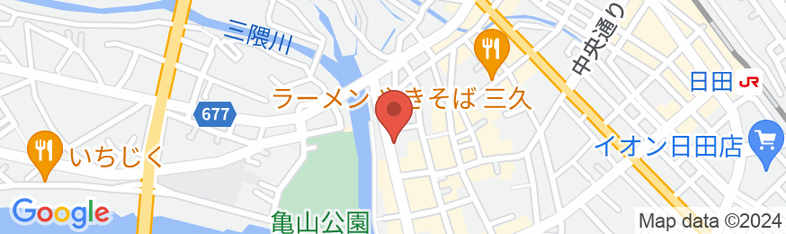 ホテル アウルム日田(旧パークインサトー)の地図