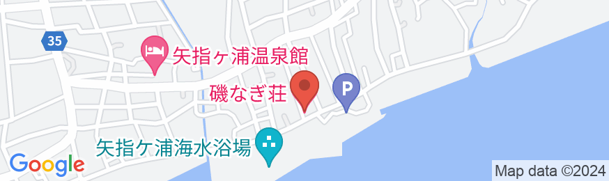 九十九里の宿 郷土料理の店『磯なぎ荘』の地図
