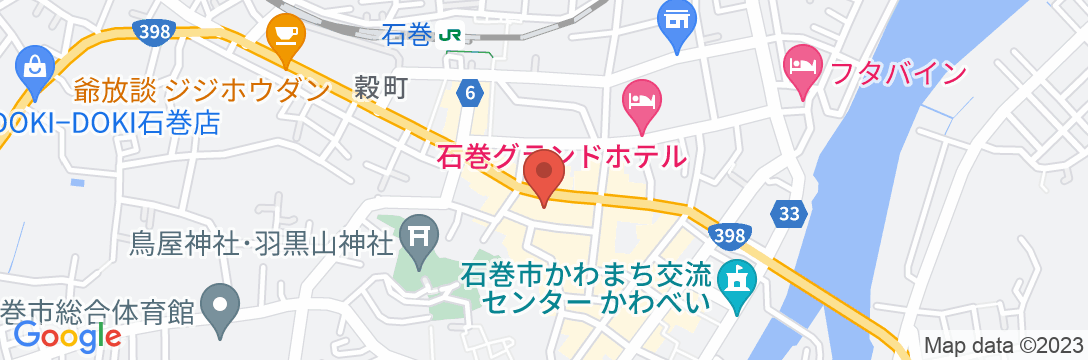 HOTEL HAYASHIYA 石巻の地図