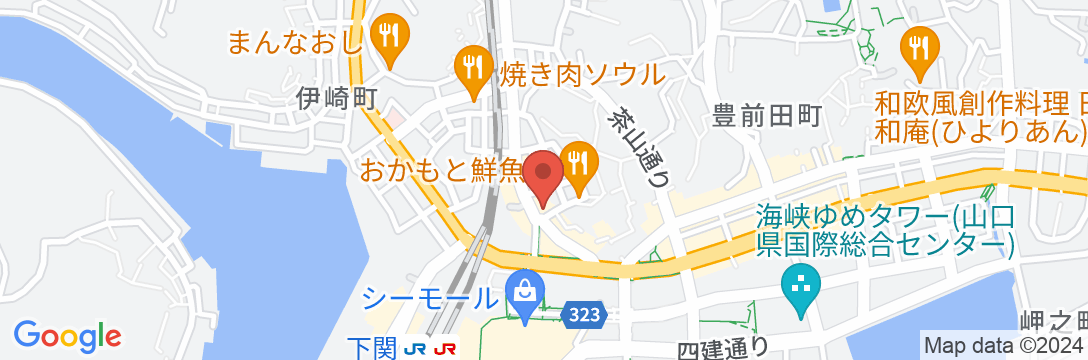 下関ステーションホテルの地図