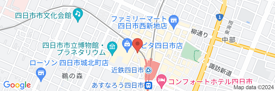 三交イン四日市駅前の地図