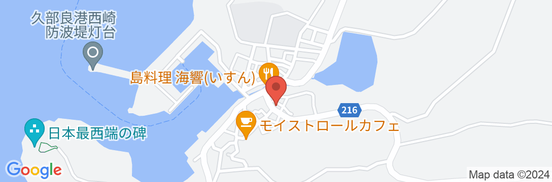 民宿てぃだん(太陽) <与那国島>の地図