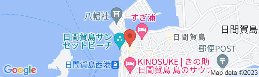 日間賀島 旅館おとはの地図