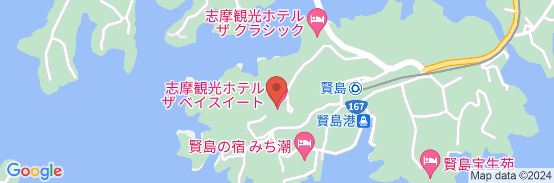 志摩観光ホテル ザ ベイスイートの地図