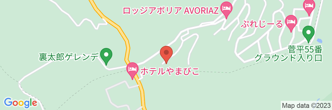 菅原高原 ペンション&レストラン HIROSTRADAの地図
