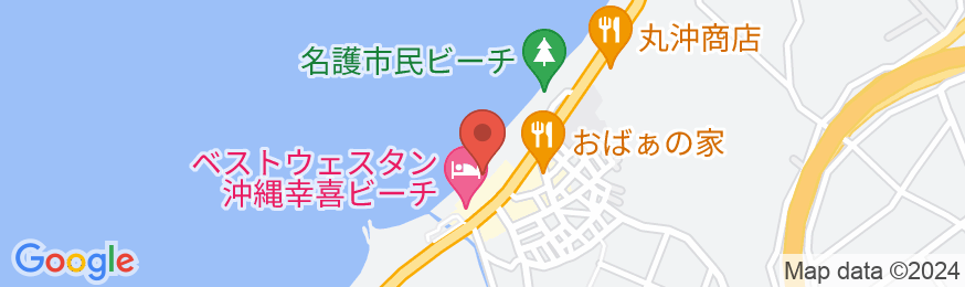 ベストウェスタン沖縄幸喜ビーチの地図