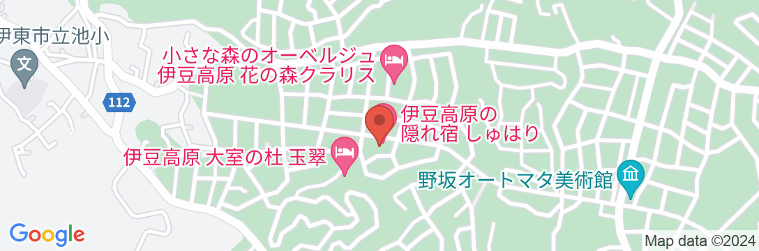 全室露天風呂付客室 伊豆高原の隠れ宿 syuhariの地図