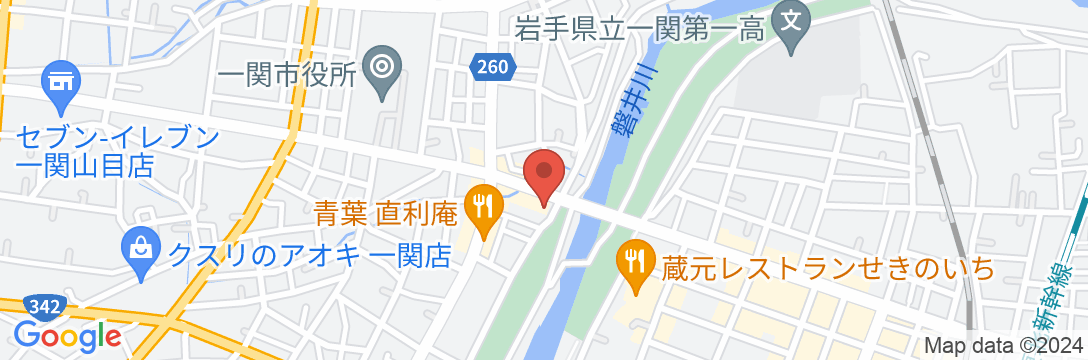 花仙旅館の地図