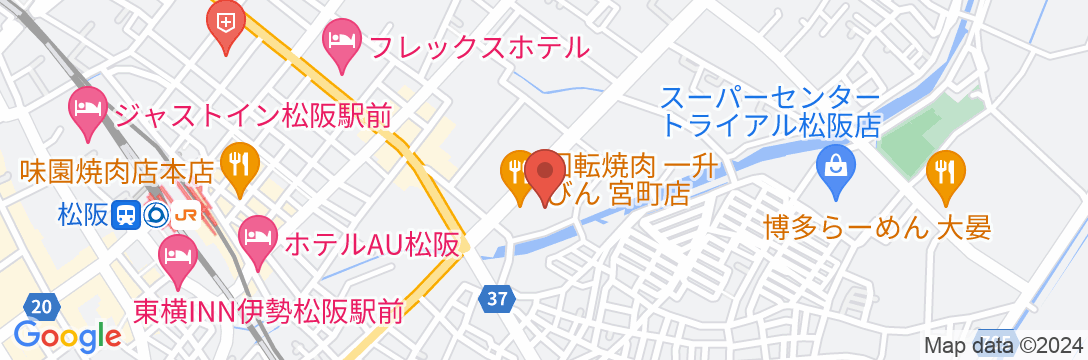 スーパーホテル松阪の地図