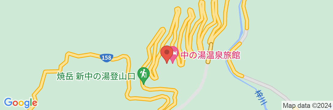 中の湯温泉旅館の地図