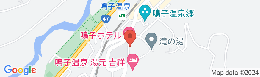 鳴子温泉 名湯の宿 鳴子ホテルの地図