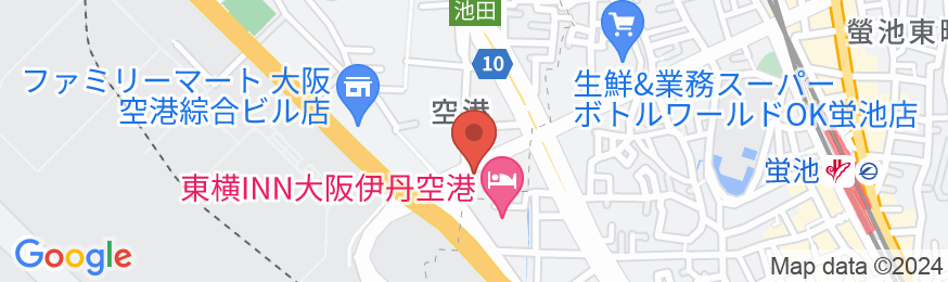 グリーンリッチホテル大阪空港前 人工温泉・二股湯の華の地図
