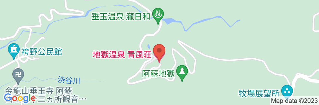 地獄温泉 青風荘.の地図