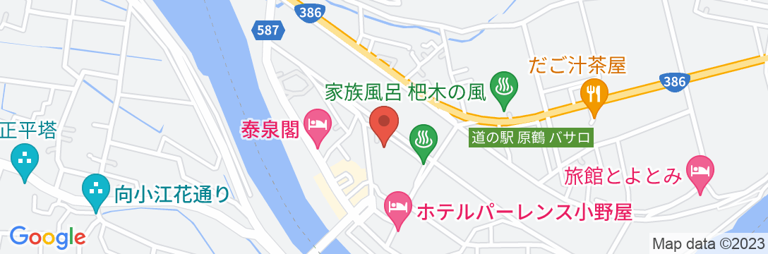 原鶴温泉 ホテルTOPMEGA伊藤園の地図