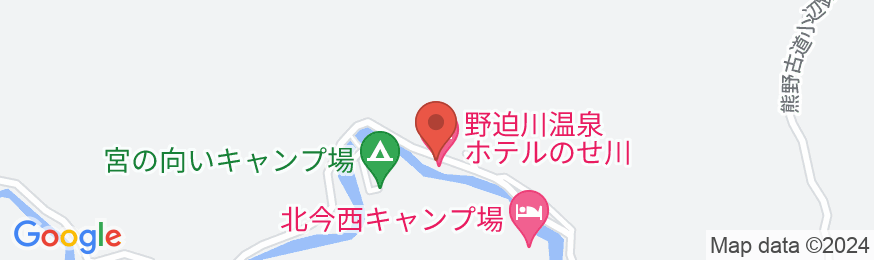 野迫川温泉 ホテルのせ川の地図