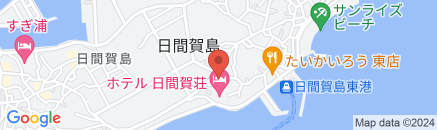 日間賀島 ホテルやごべいの地図