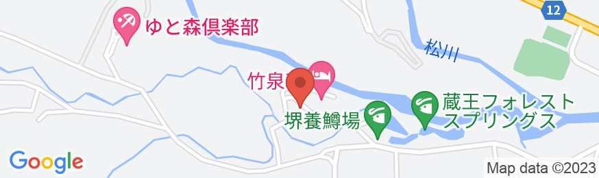 竹泉荘 CHIKUSENSO ONSENの地図
