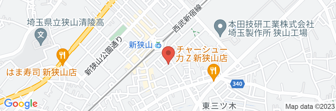 ビジネスホテル松井の地図