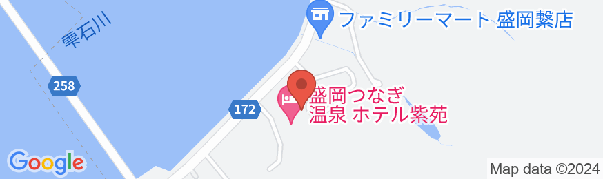 盛岡つなぎ温泉 ホテル紫苑の地図