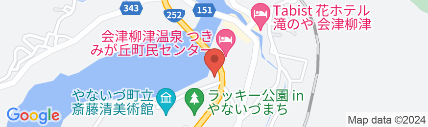 会津柳津温泉 瀞流の宿 かわちの地図