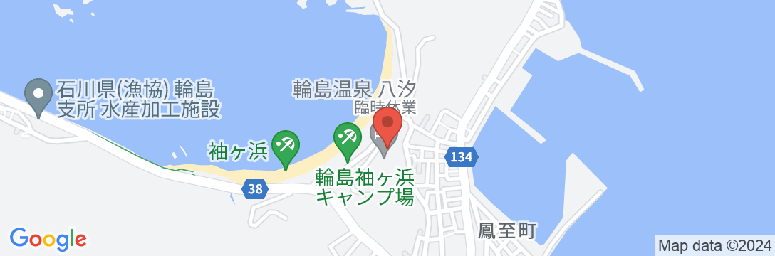 輪島温泉 八汐の地図