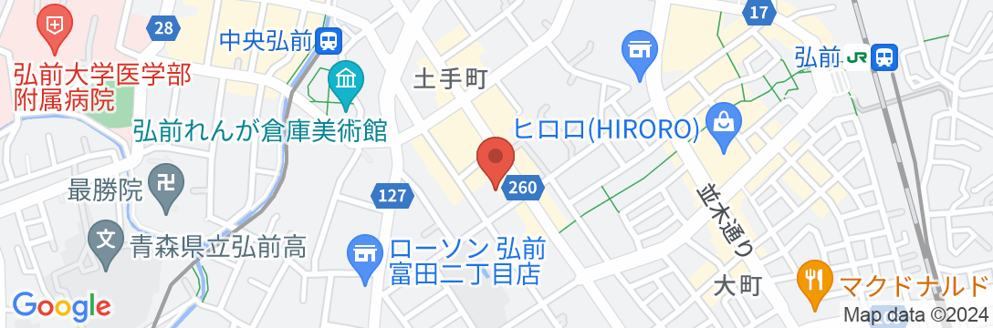 Tabist 弘前東栄ホテルの地図