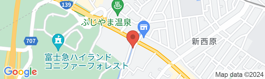 ウエストイン富士吉田の地図