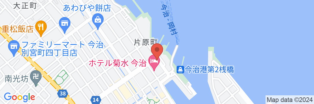 ホテル菊水今治(Hotel Kikusui Imabari)の地図
