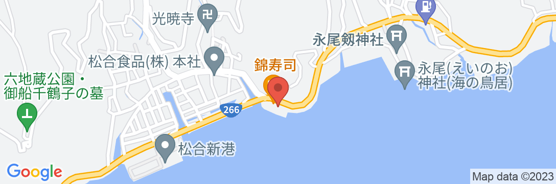 割烹旅館 松錦館の地図