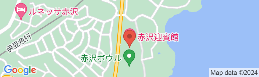赤沢迎賓館の地図