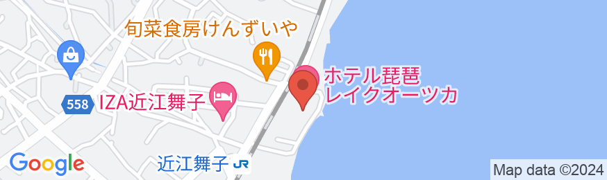 ホテル琵琶レイクオーツカ(2024年7月1日リニューアルOPEN)の地図