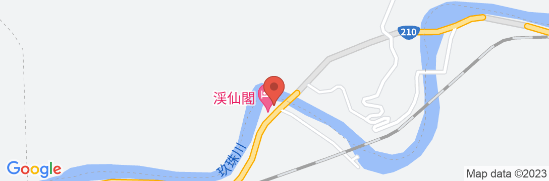 湯ノ釣温泉 旅館 渓仙閣の地図