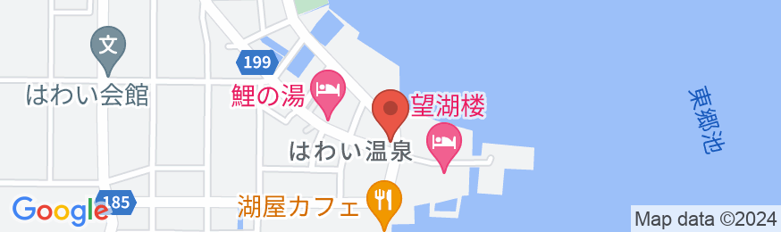 はわい温泉 ビジネスホテル山本の地図