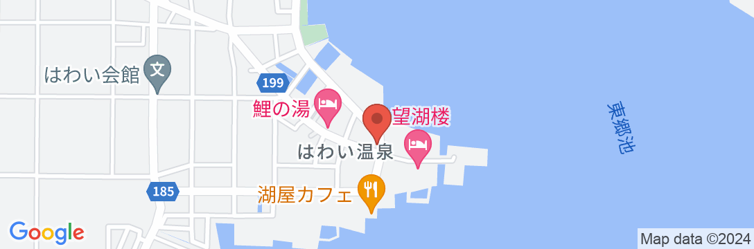 はわい温泉 ビジネスホテル山本の地図