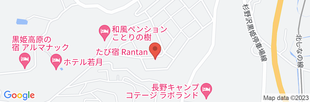 TABI YADO Rantanの地図