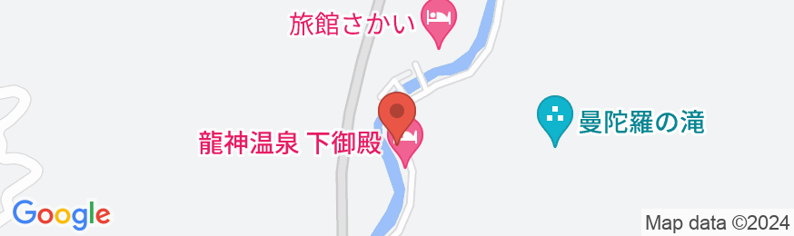 龍神温泉 有軒屋旅館の地図