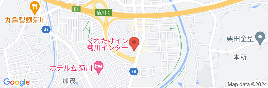 くれたけイン菊川インターの地図
