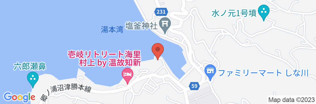 湯ノ本温泉 旅館 海老館 <壱岐島>の地図