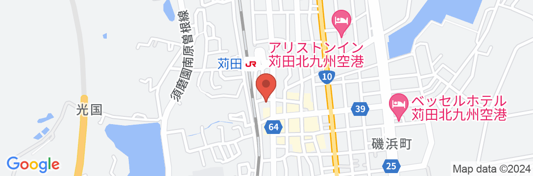 苅田旅館の地図