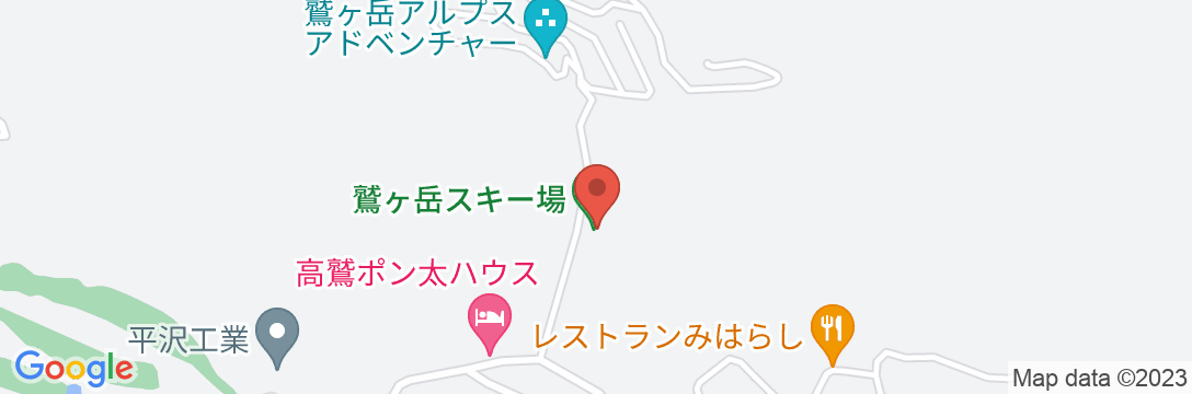 鷲ヶ岳高原ホテル・レインボーの地図