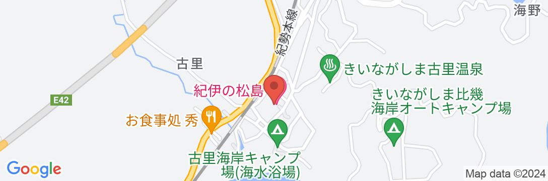 四季活魚の宿 紀伊の松島の地図