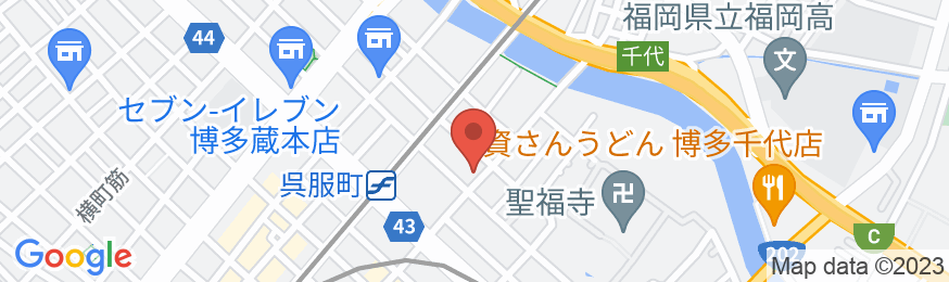 スーパーホテルInn博多の地図