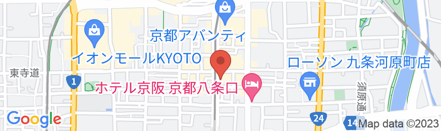 ダイワロイネットホテル京都八条口の地図