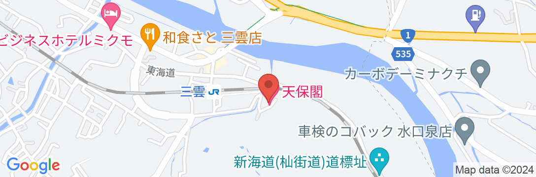 ビジネス旅館 天保閣の地図
