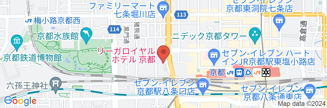 リーガロイヤルホテル京都の地図