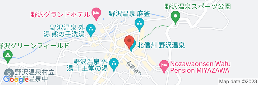 野沢温泉 湯宿 寿命延(じょんのび)の地図
