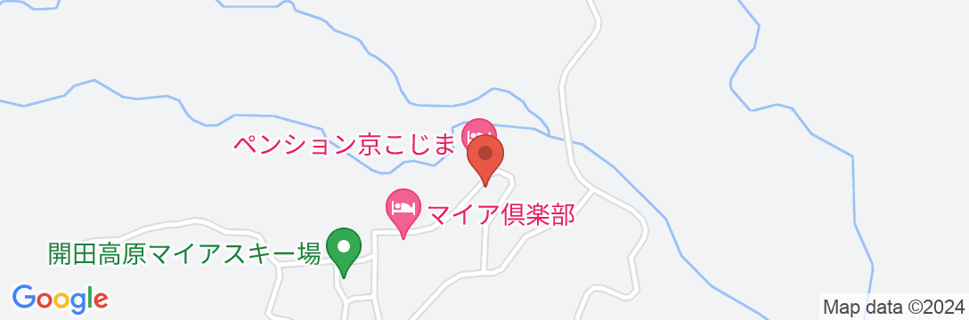 信州・木曽・御嶽山 開田高原 ペンション遊基地の地図